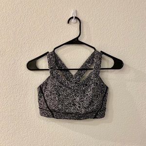 Lululemon Black and White Sports Bra